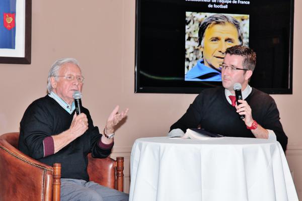 Karl Olive et Michel Hidalgo au Rugby Club 01